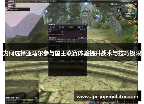 为何选择亚马尔参与国王联赛体验提升战术与技巧极限