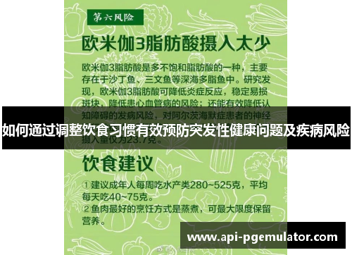 如何通过调整饮食习惯有效预防突发性健康问题及疾病风险 如何通过调整饮食习惯有效预防突发性健康问题及疾病风险