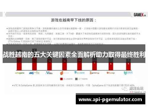 战胜越南的五大关键因素全面解析助力取得最终胜利